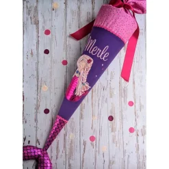 Schultüte aus Stoff Meerjungfrau Nixe mit Flosse