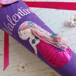 Schultüte aus Stoff Meerjungfrau