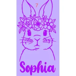 Schultüte aus Stoff mit Motiv nach Wahl: Fee / Einhorn / Pferd / Meerjungfrau und mehr 70cm flieder