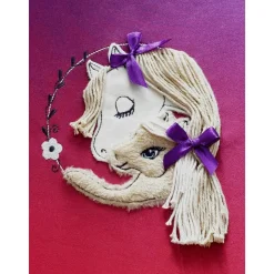 Schultüte aus Stoff mit Pferde Pony Motiv