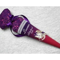 Schultüte aus Stoff mit Pferde Pony Motiv