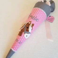Schultüte aus Stoff Pferd