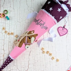 Schultüte aus Stoff Pferd