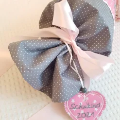 Schultüte aus Stoff Pferd (graues Pferd)