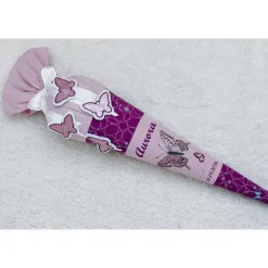 Schultüte aus Stoff Schmetterling