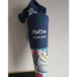 Schultüte aus Stoff Schulstart 70cm