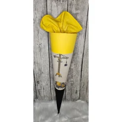 Schultüte Bagger Baustelle aus Stoff / 70cm für Jungs