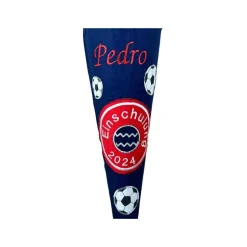 Schultüte Bayern, Fußball Schultüte aus Stoff, Stoff-Schultüte mit Namen, Schultüte Jungen