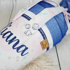 Schultüte Delfin Flieder Dunkelblau mit Glitzer Tüll 70cm 85cm   *personalisierbar Step by Step Butterfly Night Ina