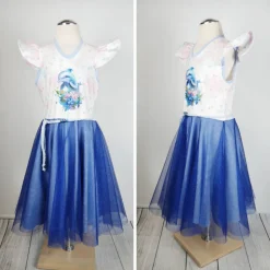 Schultüte Delfin Flieder Dunkelblau mit Glitzer Tüll 70cm 85cm   *personalisierbar Step by Step Butterfly Night Ina