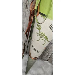 Schultüte Dino T-Rex aus Stoff in grün / 70cm für Junge