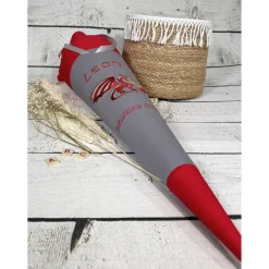 Schultüte Drache Feuerdrache aus Stoff 70 cm personalisiert