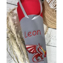 Schultüte Drache Feuerdrache aus Stoff 70 cm personalisiert