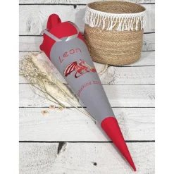 Schultüte Drache Feuerdrache aus Stoff 70 cm personalisiert