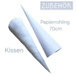 Schultüte Einhorn aus Stoff in rosa, gelb / 70cm/ für Mädchen