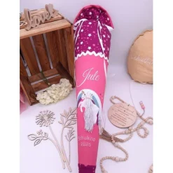 Schultüte Einhorn mit Regenbogen passend zum Step by Step Sweet Unicorn Nuala, personalisierte Schultüte