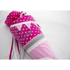 Schultüte Einschulung 2022 Ballerina Pink Rosa Grau
