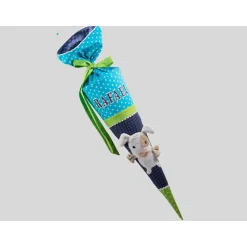 Schultüte Einschulung 2022 3D- Hund Waldi grün blau