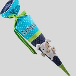 Schultüte Einschulung 2022 3D- Hund Waldi grün blau