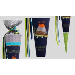 Schultüte Einschulung 2022 Dino Ankylosaurus Vulkan