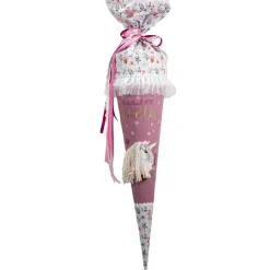 Schultüte Einschulung 2022 Einhorn Pferd Boho Rosa