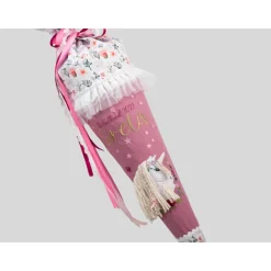 Schultüte Einschulung 2022 Einhorn Pferd Boho Rosa