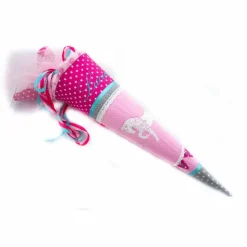 Schultüte Einschulung 2022 Einhorn inkl. kleiner Wimpelkette mit Datum