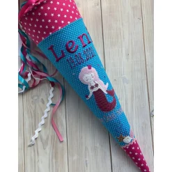 Schultüte Einschulung 2022 Meerjungfrau Stern, Muschel