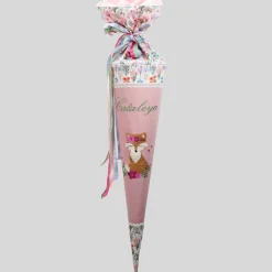 Schultüte Einschulung 2022 Schlauer Fuchs Boho Blumen Eigendruck