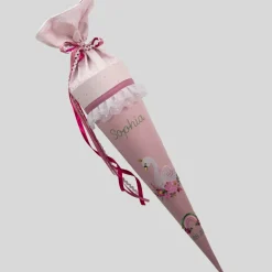 Schultüte Einschulung 2022 Schwan Regenbogen