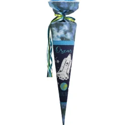 Schultüte Einschulung 2022 Spaceshuttle Erde Sterne