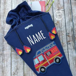 Schultüte Ergobag BlaulichtBär Feuerwehr InspectBär mit Namen und Flammen