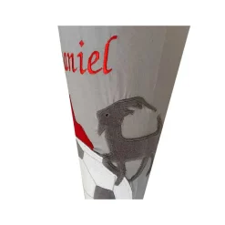 Schultüte 1.FC Köln, Zuckertüte mit Namen bestickt, Fußball Schultüte aus Stoff