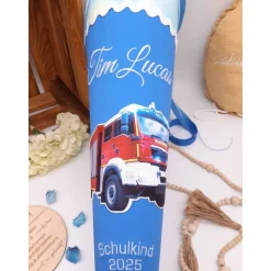 Schultüte Feuerwehr passend zum Step by Step Ninja Zazu, personalisierte Schultüte