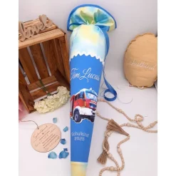 Schultüte Feuerwehr passend zum Step by Step Ninja Zazu, personalisierte Schultüte