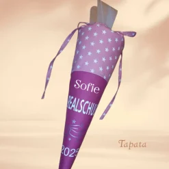 Schultüte für den Übertritt 5. Klasse - Gymnasium, Realschule, personalisierbar mit Namen