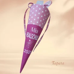 Schultüte für den Übertritt 5. Klasse - Gymnasium, Realschule, personalisierbar mit Namen