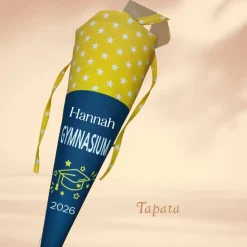 Schultüte für den Übertritt 5. Klasse - Gymnasium, Realschule, personalisierbar mit Namen