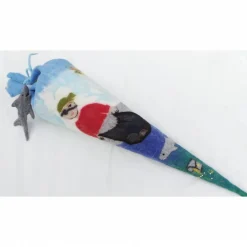 Schultüte für Jungen, Pirat auf dem Meer, Schultüten-Hülle, auf Wunsch mit Namen oder in XL, Zuckertütenhülle aus Filz,