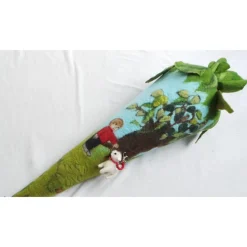 Schultüte für Jungen und Mädchen, die Hunde lieben, Zuckertütenhülle aus Filz, wie sie kein Zweiter hat