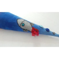 Schultüte für kleine Astronauten, Zuckertütenhülle aus Filz für Jungen und Mädchen, die Weltall u. Planeten interessiert