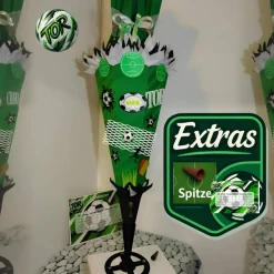 Schultüte Fußball mit deinem inkl. Name, perfekt für deine Einschulung