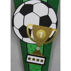 Schultüte Fußball-Pokal 6-eckig 85 cm