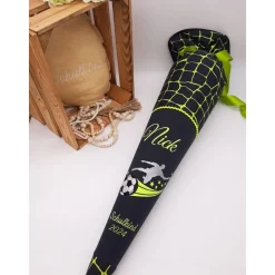 Schultüte Fussball, Fussballer passend zum Ergobag Drachenfliegbär / Schultüte aus Stoff / nachhaltig