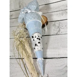 Schultüte Geschwistertüte Hund Dalmatiner aus Stoff 35 cm