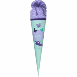 Schultüte Mädchen, Stoffschultüte, Schultüte aus Stoff, Stoffschultüte Mädchen, Schultüte aus Stoff Mint