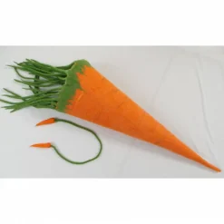 Schultüte Möhre zur Einschulung – Karotten Schultüte für Jungen & Mädchen, 70 cm, per