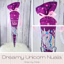 Schultüte passend zum Ranzen Dreamy Unicorn Nuala von Step by Step | verschiedene Applikationen | Einschulung