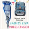 Schultüte passend zum Ranzen Police Truck von Step by Step | Zuckertüte 70 cm bestickt | Einschulung