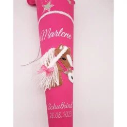 Schultüte Pferd mit 3D Mähne passend zum Ergobag Sternzaubär / Schultüte aus Stoff